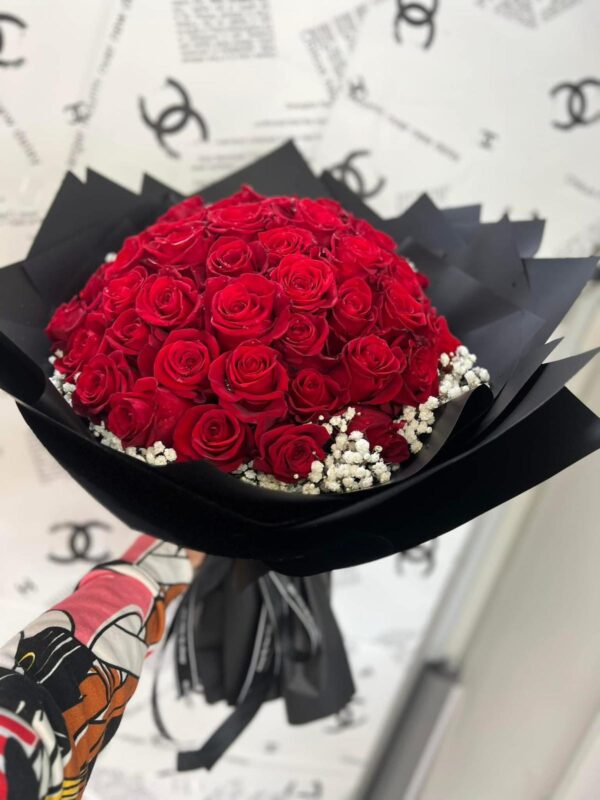 50 Premium Colombian Red Rose Bouquet